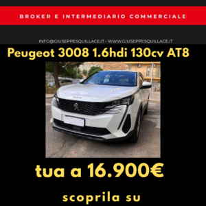 Peugeot 3008 BlueHDi 130 S&S EAT8 Active Pack
